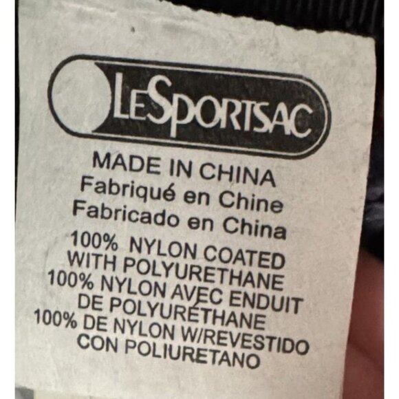 LeSportSac Black Shiny Vertical Overnighter Bag NWT detachable Strap - Picture 9 of 11